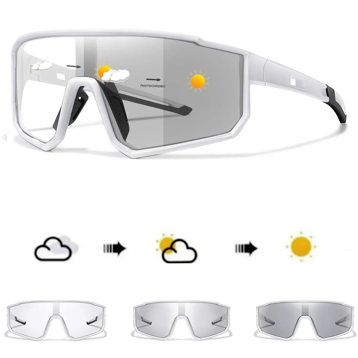 Sport Zonnebril – Zelftintende Lenzen met UV-bescherming & Lichtgewicht Frame