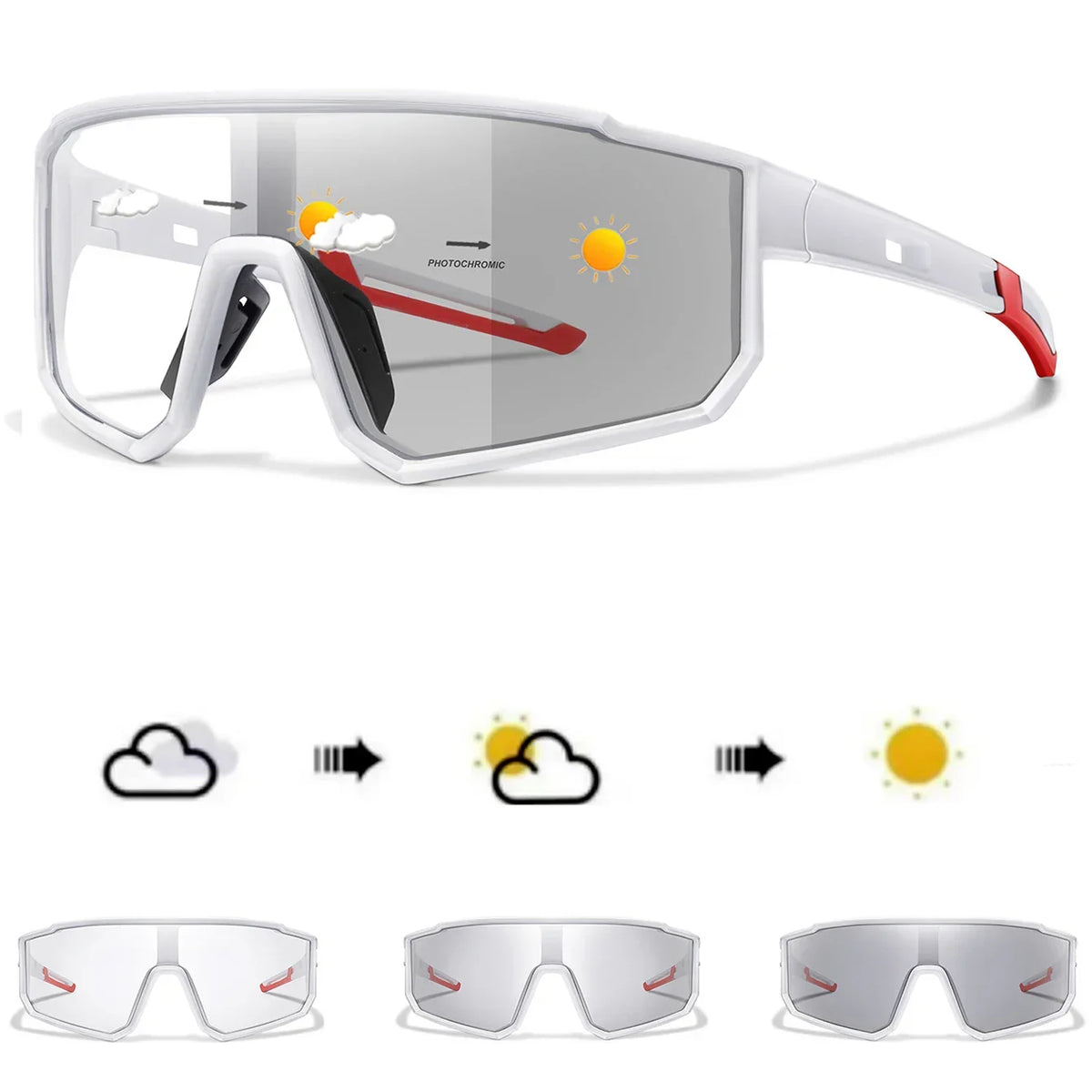 Sport Zonnebril – Zelftintende Lenzen met UV-bescherming & Lichtgewicht Frame