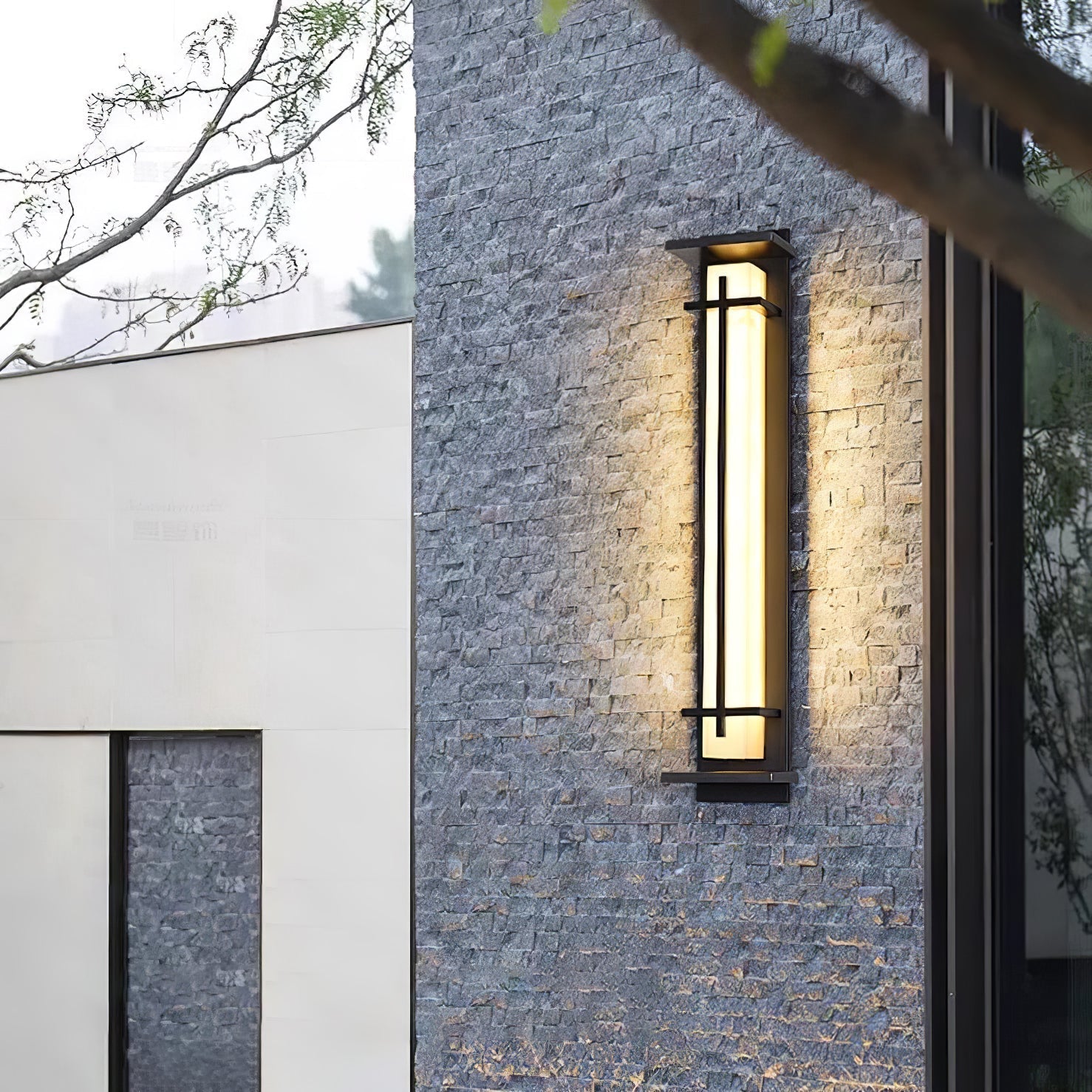Buitenwandlamp Waterdicht LED Alabaster Stijl Buitenlamp