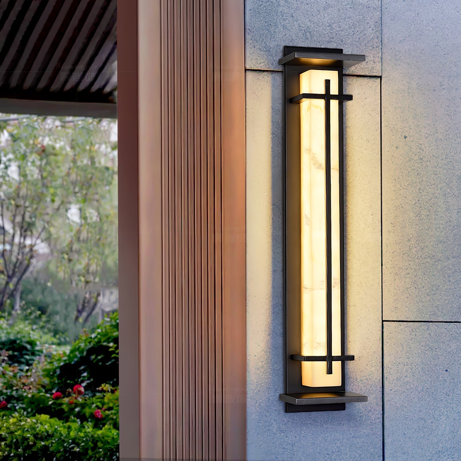 Buitenwandlamp Waterdicht LED Alabaster Stijl Buitenlamp