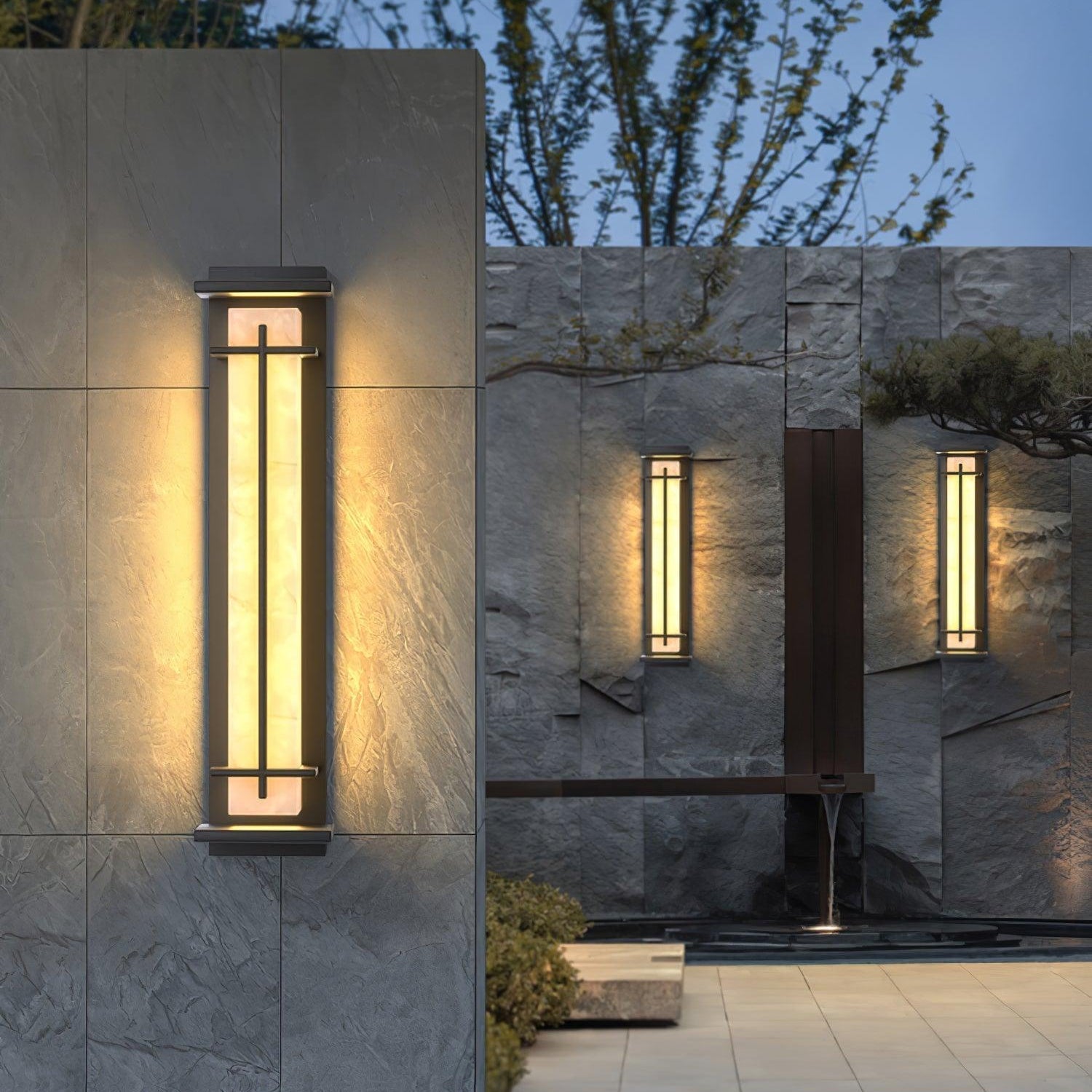 Buitenwandlamp Waterdicht LED Alabaster Stijl Buitenlamp