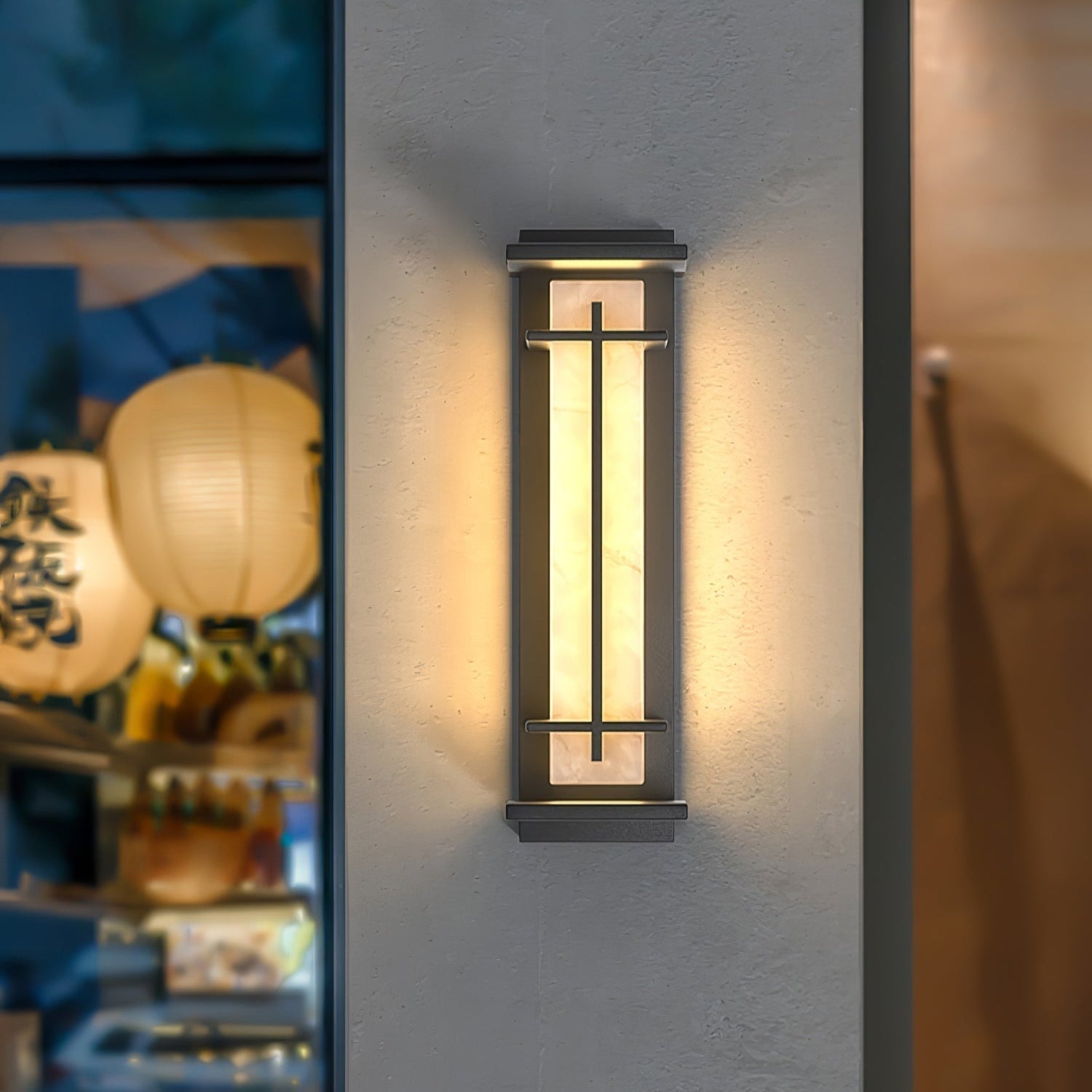 Buitenwandlamp Waterdicht LED Alabaster Stijl Buitenlamp
