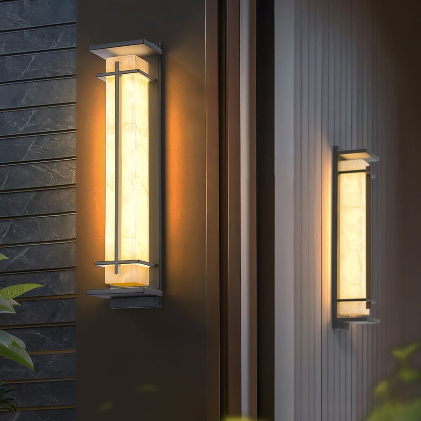 Buitenwandlamp Waterdicht LED Alabaster Stijl Buitenlamp