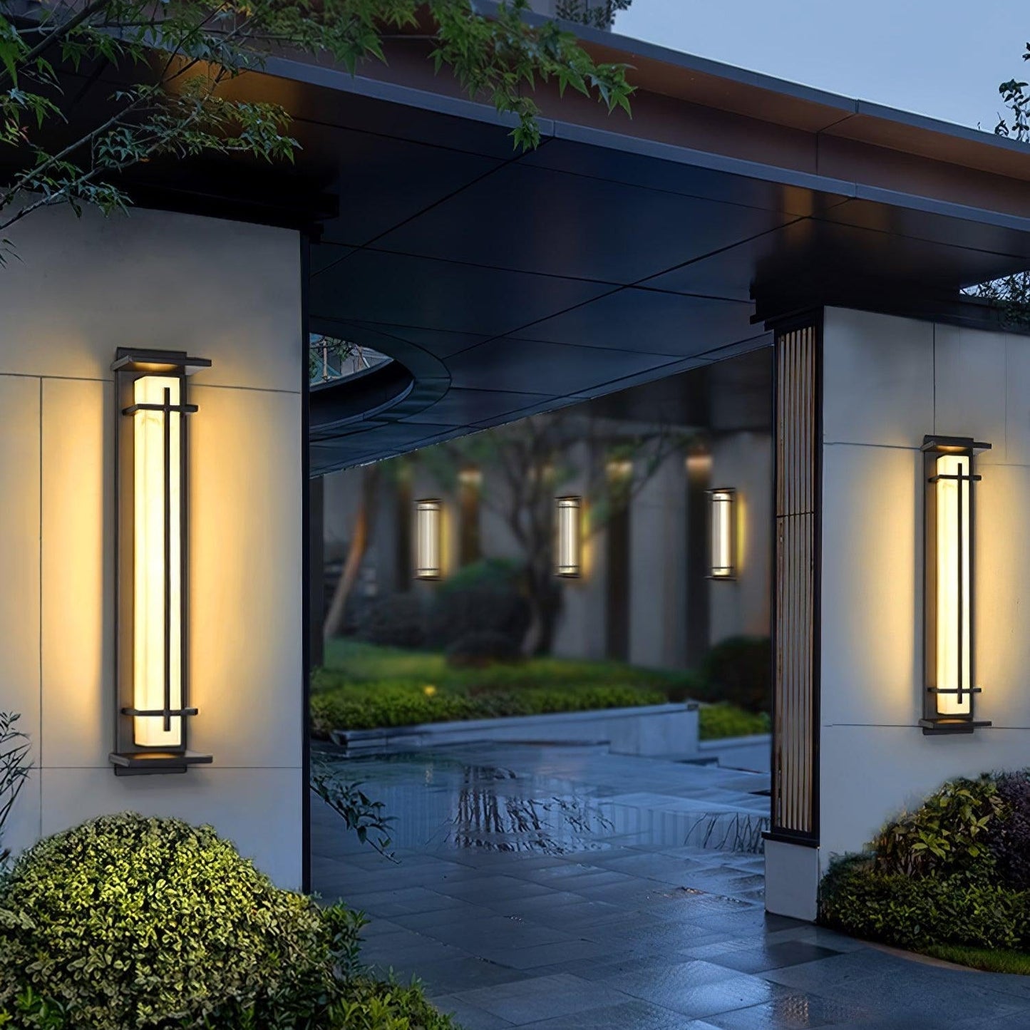 Buitenwandlamp Waterdicht LED Alabaster Stijl Buitenlamp