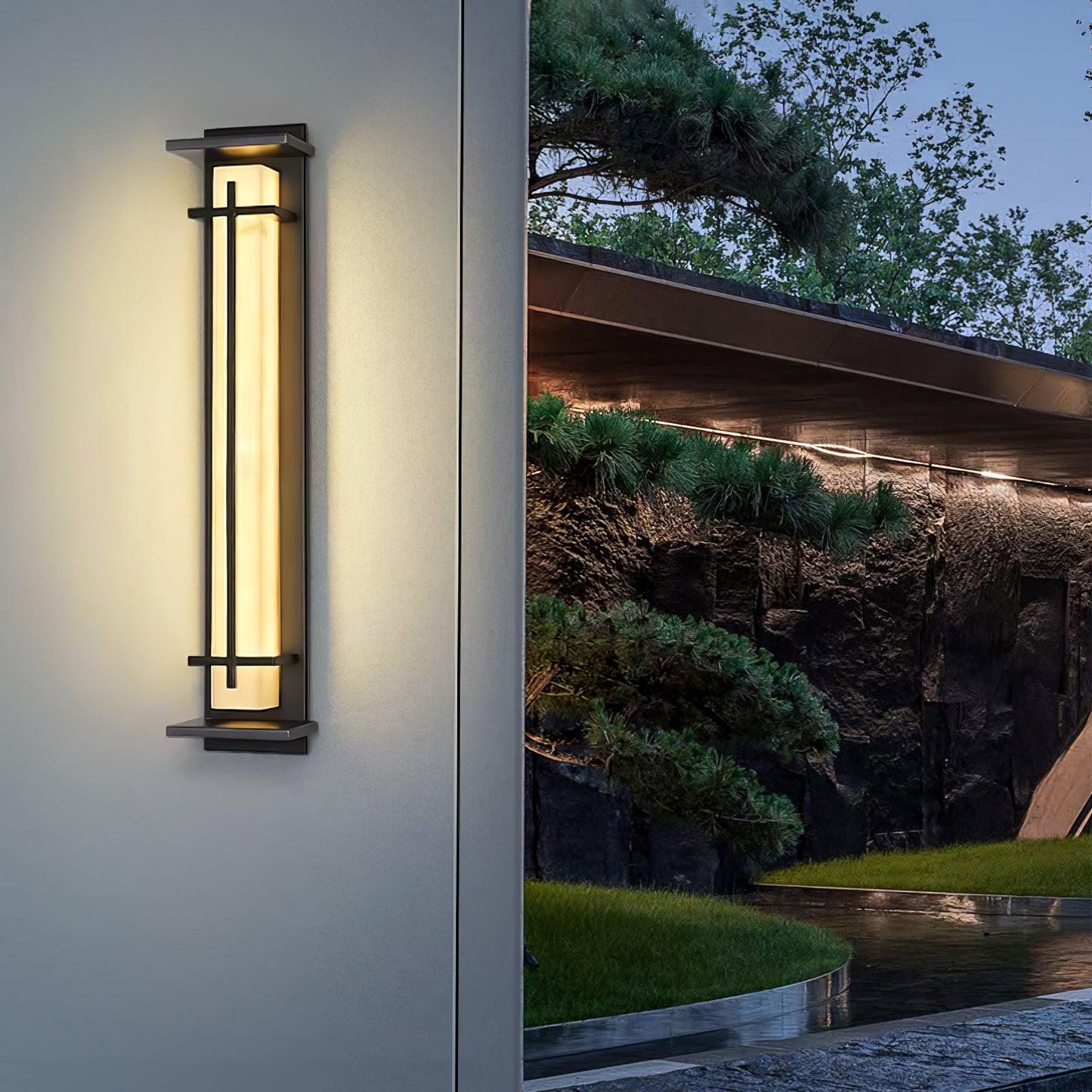 Buitenwandlamp Waterdicht LED Alabaster Stijl Buitenlamp