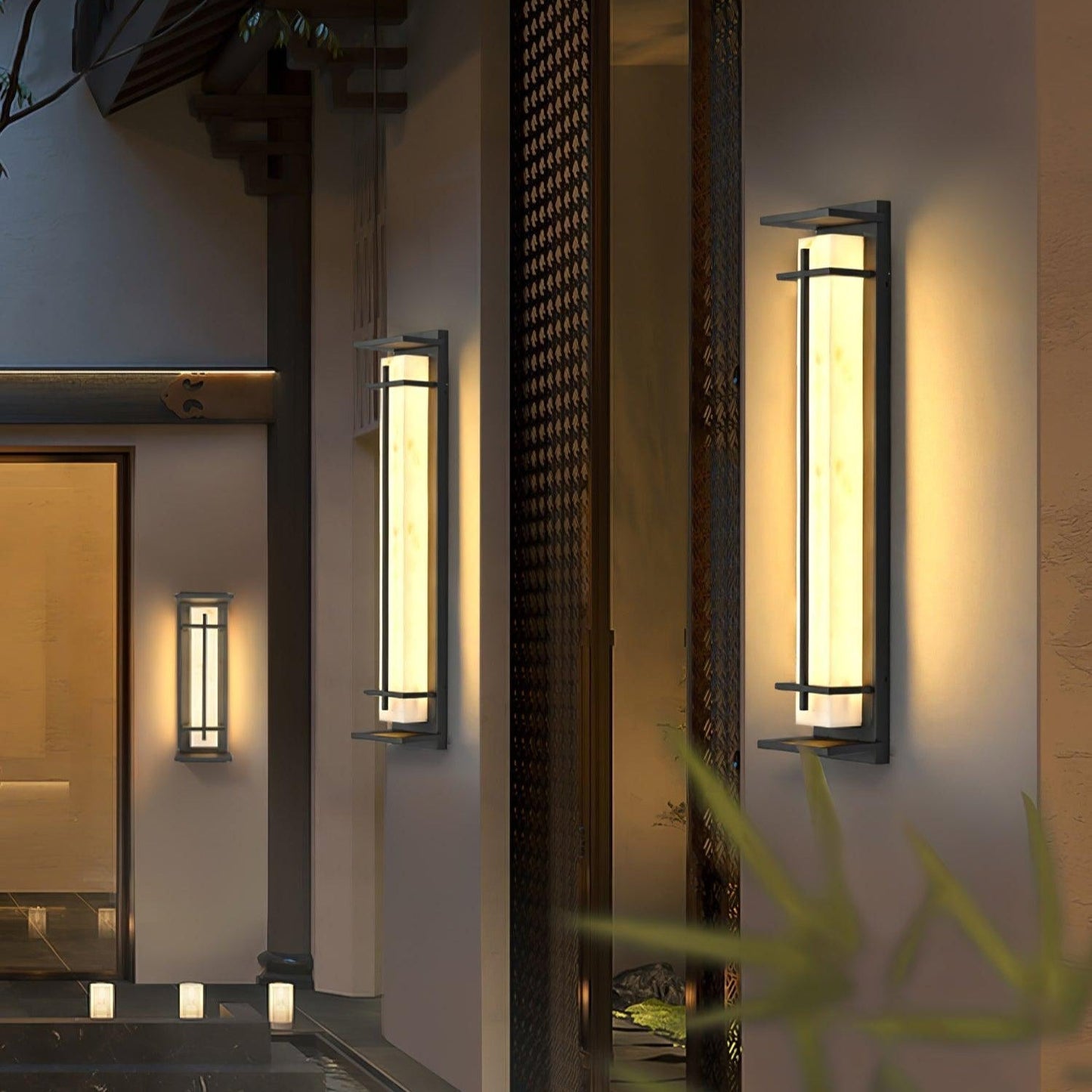 Buitenwandlamp Waterdicht LED Alabaster Stijl Buitenlamp