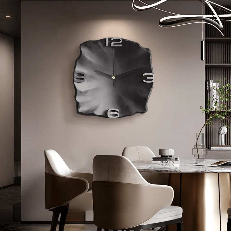 SteinAura – Moderne Designer Sandstenen Wandklok