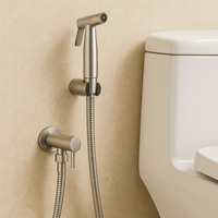 Bidet Sprayer in Roestvrij Staal – Wandmontage met Verstelbare Stralen