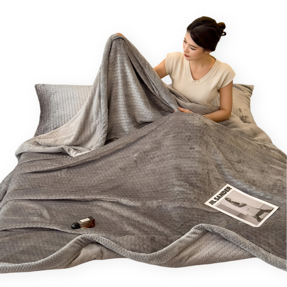 Stijlvolle Ultra-zachte Pluche Knuffeldeken - Luxe Jaarrond Worpdeken - Dikke en Fluffy Winterwarmte Essentieel