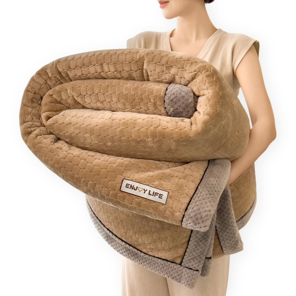 Stijlvolle Ultra-zachte Pluche Knuffeldeken - Luxe Jaarrond Worpdeken - Dikke en Fluffy Winterwarmte Essentieel
