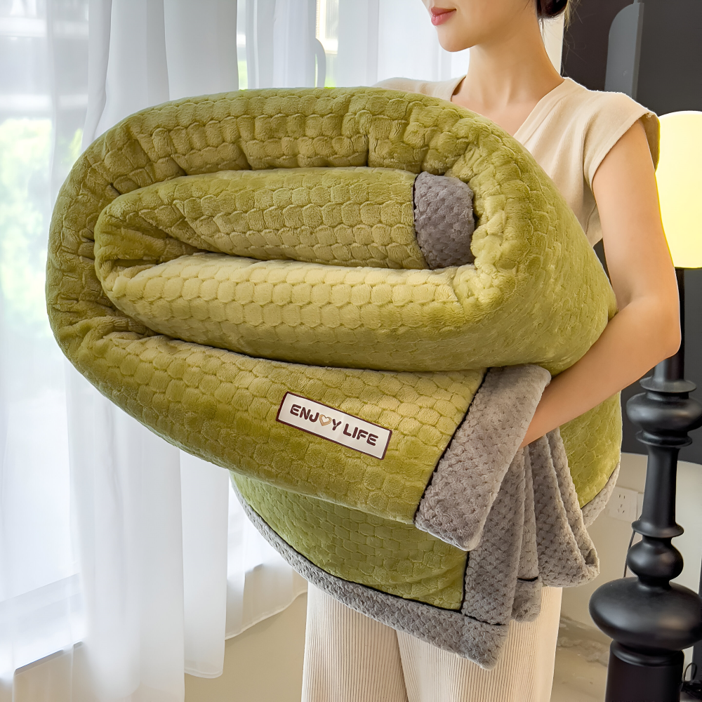 Stijlvolle Ultra-zachte Pluche Knuffeldeken - Luxe Jaarrond Worpdeken - Dikke en Fluffy Winterwarmte Essentieel