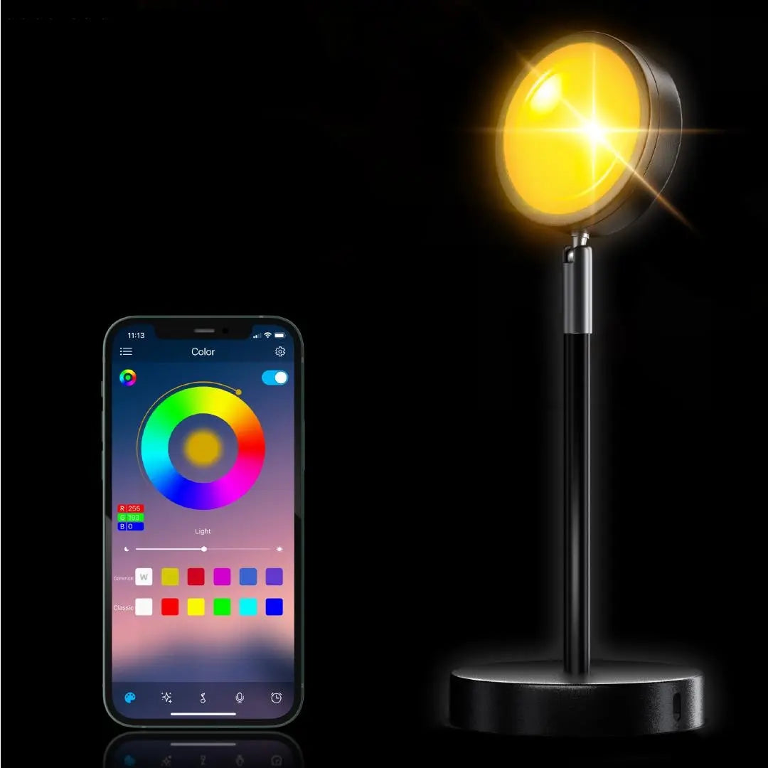 SunsetGlow - LED-lamp voor projecties voor sfeerverlichting