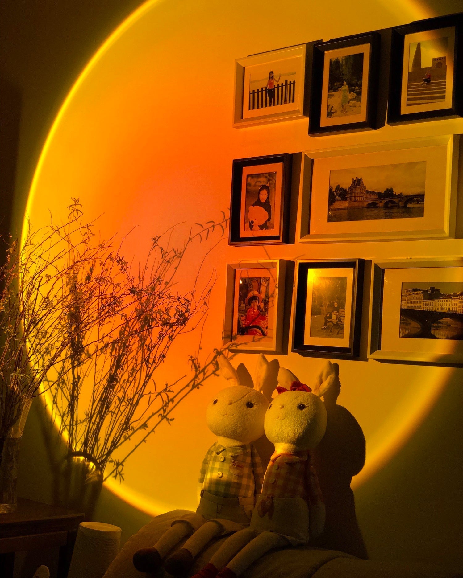 LED Kleurenprojector Vloerlamp | Minimalistisch Halo Licht Effect