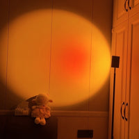 LED Kleurenprojector Vloerlamp | Minimalistisch Halo Licht Effect