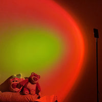 LED Kleurenprojector Vloerlamp | Minimalistisch Halo Licht Effect