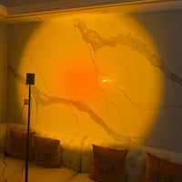 LED Kleurenprojector Vloerlamp | Minimalistisch Halo Licht Effect