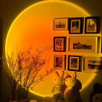 LED Kleurenprojector Vloerlamp | Minimalistisch Halo Licht Effect