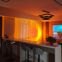 LED Kleurenprojector Vloerlamp | Minimalistisch Halo Licht Effect