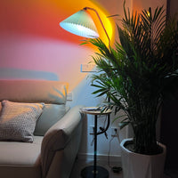 LED Kleurenprojector Vloerlamp | Minimalistisch Halo Licht Effect