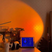 LED Kleurenprojector Vloerlamp | Minimalistisch Halo Licht Effect