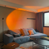 LED Kleurenprojector Vloerlamp | Minimalistisch Halo Licht Effect