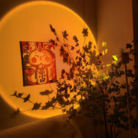 LED Kleurenprojector Vloerlamp | Minimalistisch Halo Licht Effect