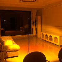 LED Kleurenprojector Vloerlamp | Minimalistisch Halo Licht Effect