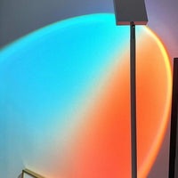LED Kleurenprojector Vloerlamp | Minimalistisch Halo Licht Effect