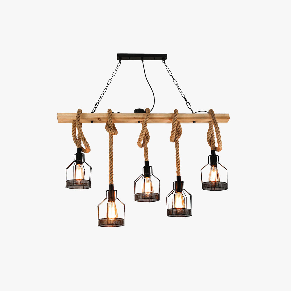 Epoch Retro Industriële LED Hanglamp in Zwart Metaal, Voor Bar