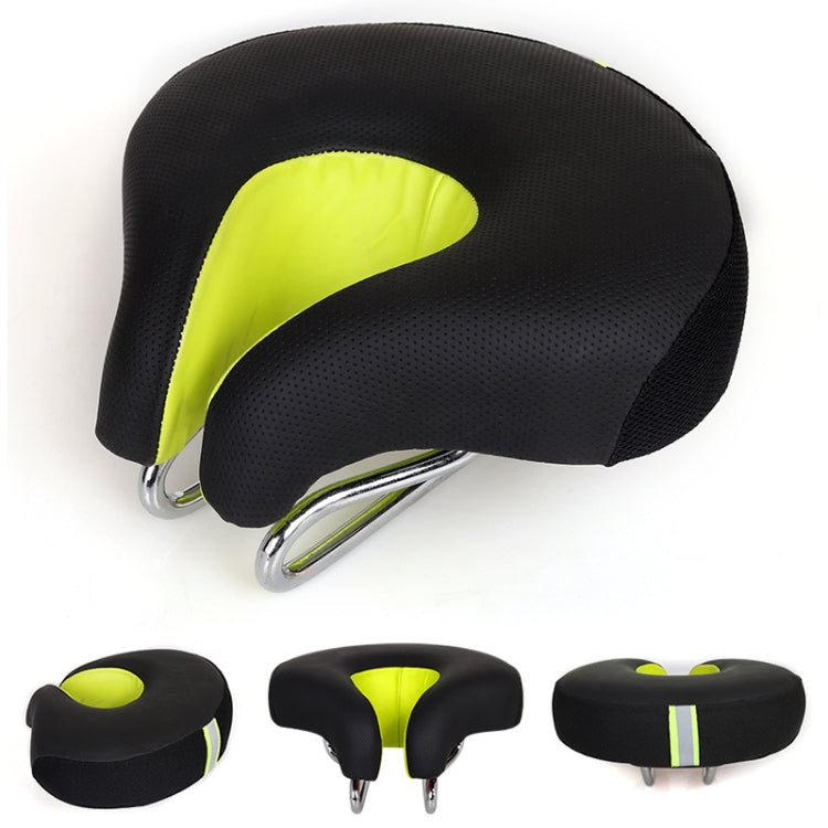 Naadloze Fiets Zadeltas Mountainbike Dikke Zachte Padding (Groen)
