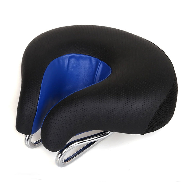 Neusloze Fietszadel Mountainbike Verdikte Zachte Bekleding (Blauw)