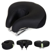 Brehn | Noseless Fiets Zadel Mountainbike Verdikte Zachte Padding (Zwart)