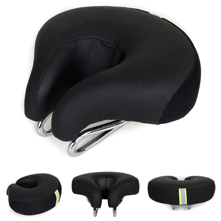 Brehn | Noseless Fiets Zadel Mountainbike Verdikte Zachte Padding (Zwart)