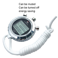 YS Metall Stoppuhr 3 Rijen Weergave Looptraining Elektronische Timer, Stijl: YS-510 10 Herinneringen