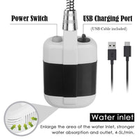 Brehn | KE-801 Buiten Elektro Douche Camping Oplaadbare Draagbare Douchkop