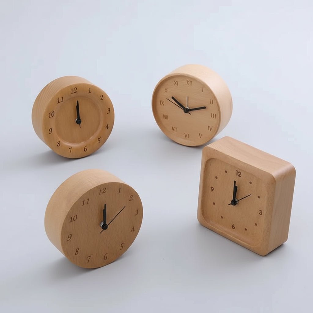 WOODMORN – Elegante wekker van beukenhout voor een stijlvol thuis