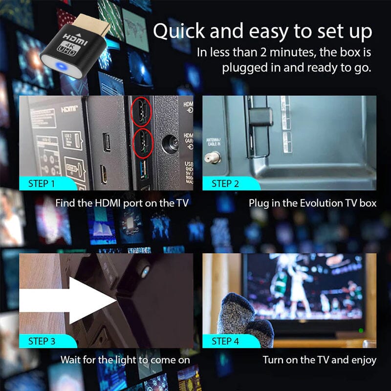 4K HDMI TV-streamingapparaat met eenvoudige installatie