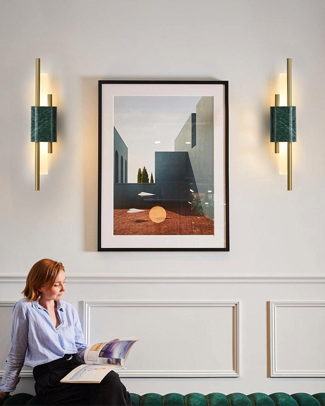 Mildred Muurverlichting in Premium Marmer Nordic