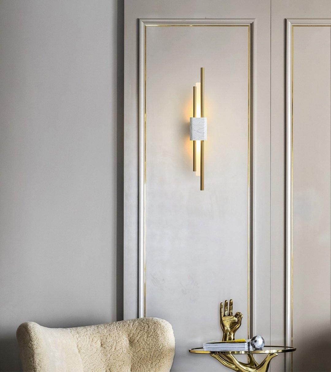 Mildred Muurverlichting in Premium Marmer Nordic