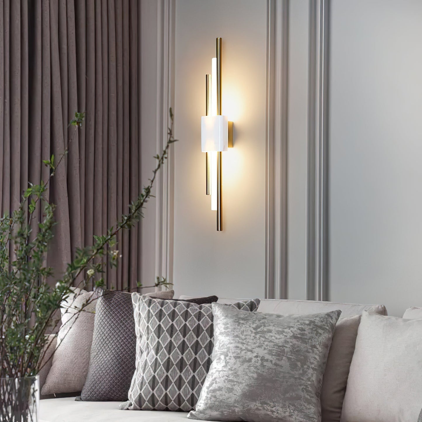 Mildred Muurverlichting in Premium Marmer Nordic