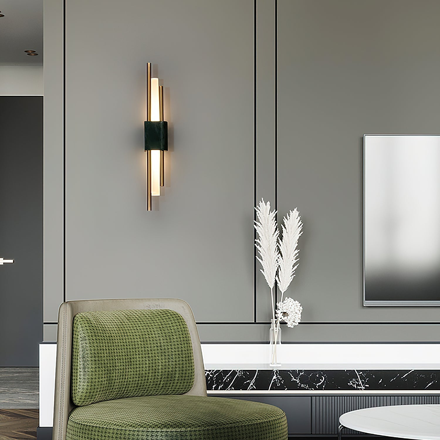 Mildred Muurverlichting in Premium Marmer Nordic