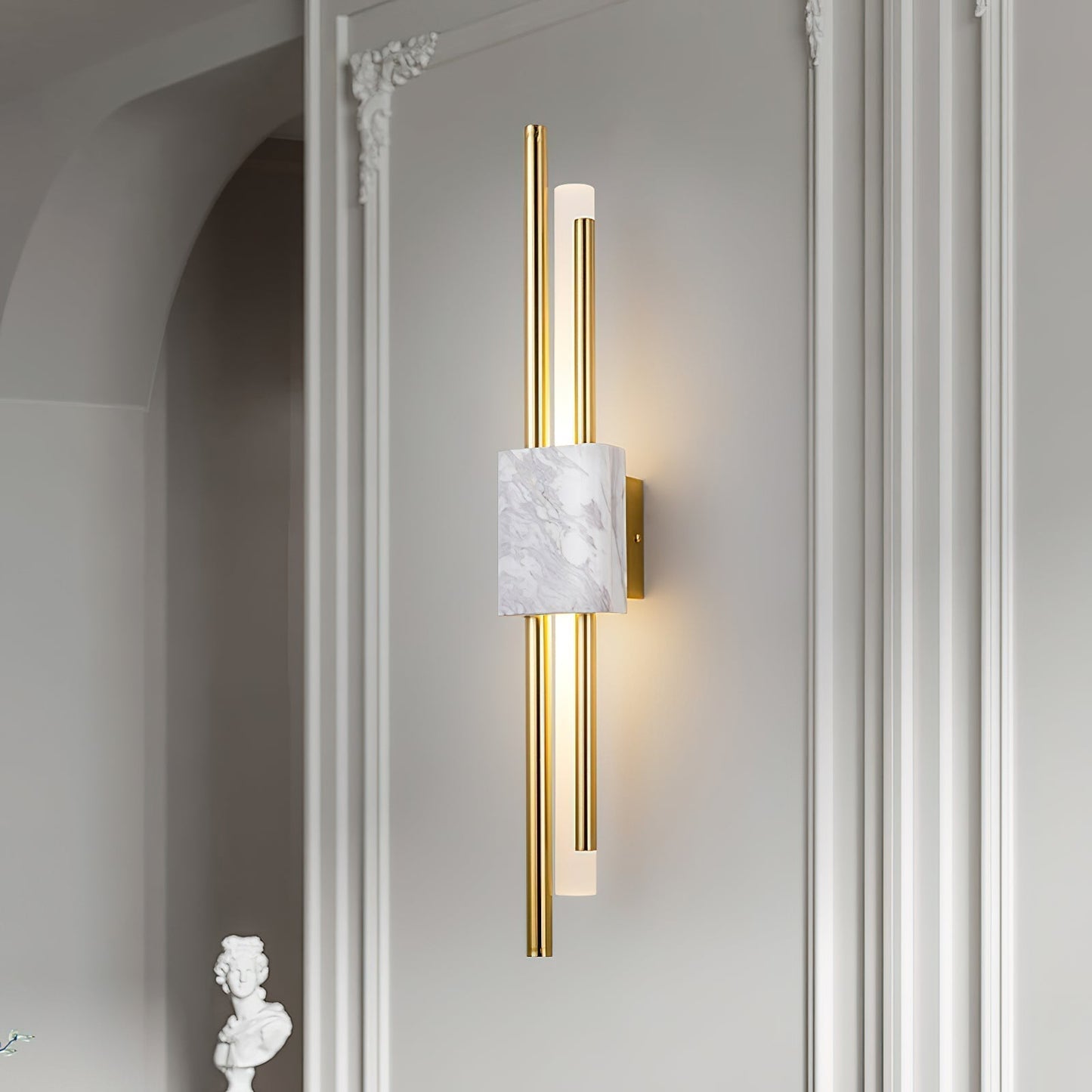Mildred Muurverlichting in Premium Marmer Nordic