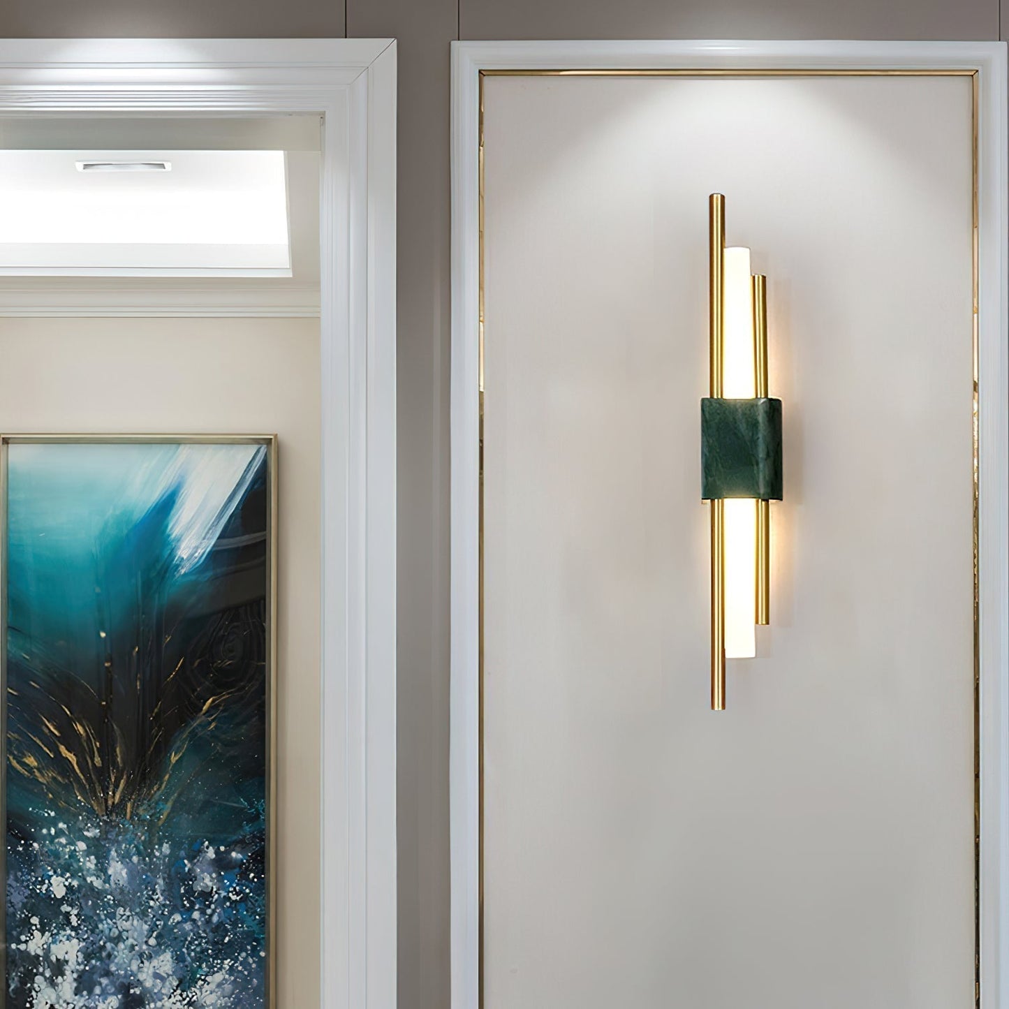 Mildred Muurverlichting in Premium Marmer Nordic