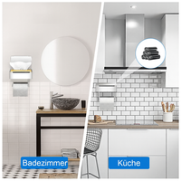 Tissuebox | Toiletpapierhouder RVS | 2 in 1 Houder met Opbergvlak | SteelShelf