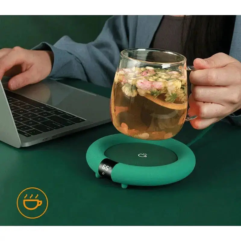 GlowMug Precision Heat Pad | Mokkenwarmer met instelbare temperatuur voor thuis en op kantoor