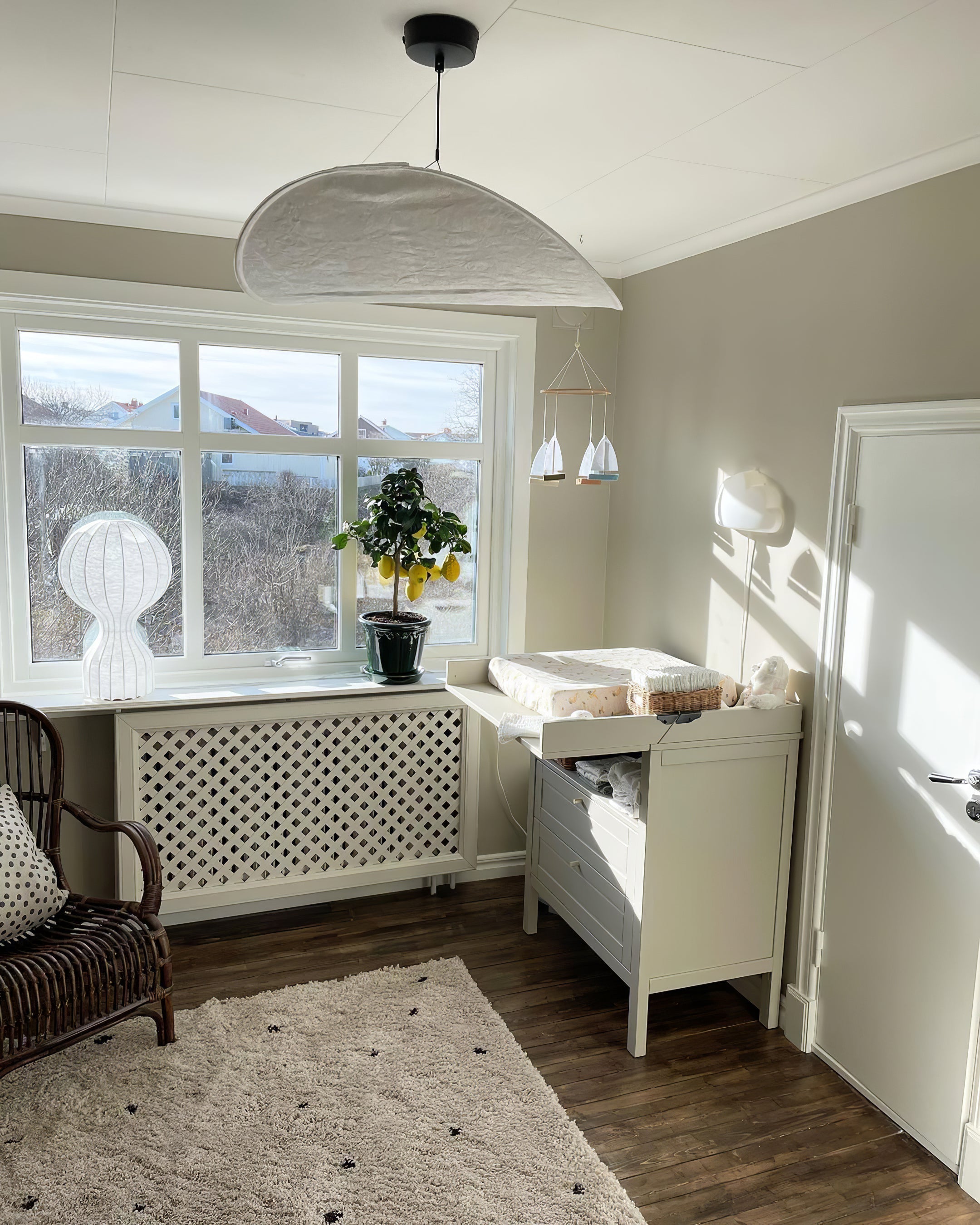 Sereca Hanglamp van Papier en Glasvezel