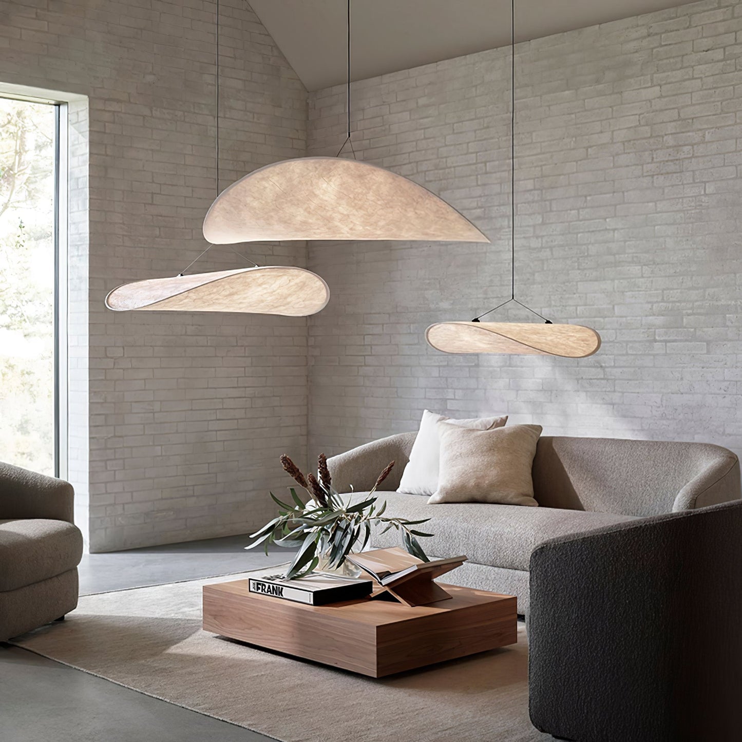 Sereca Hanglamp van Papier en Glasvezel