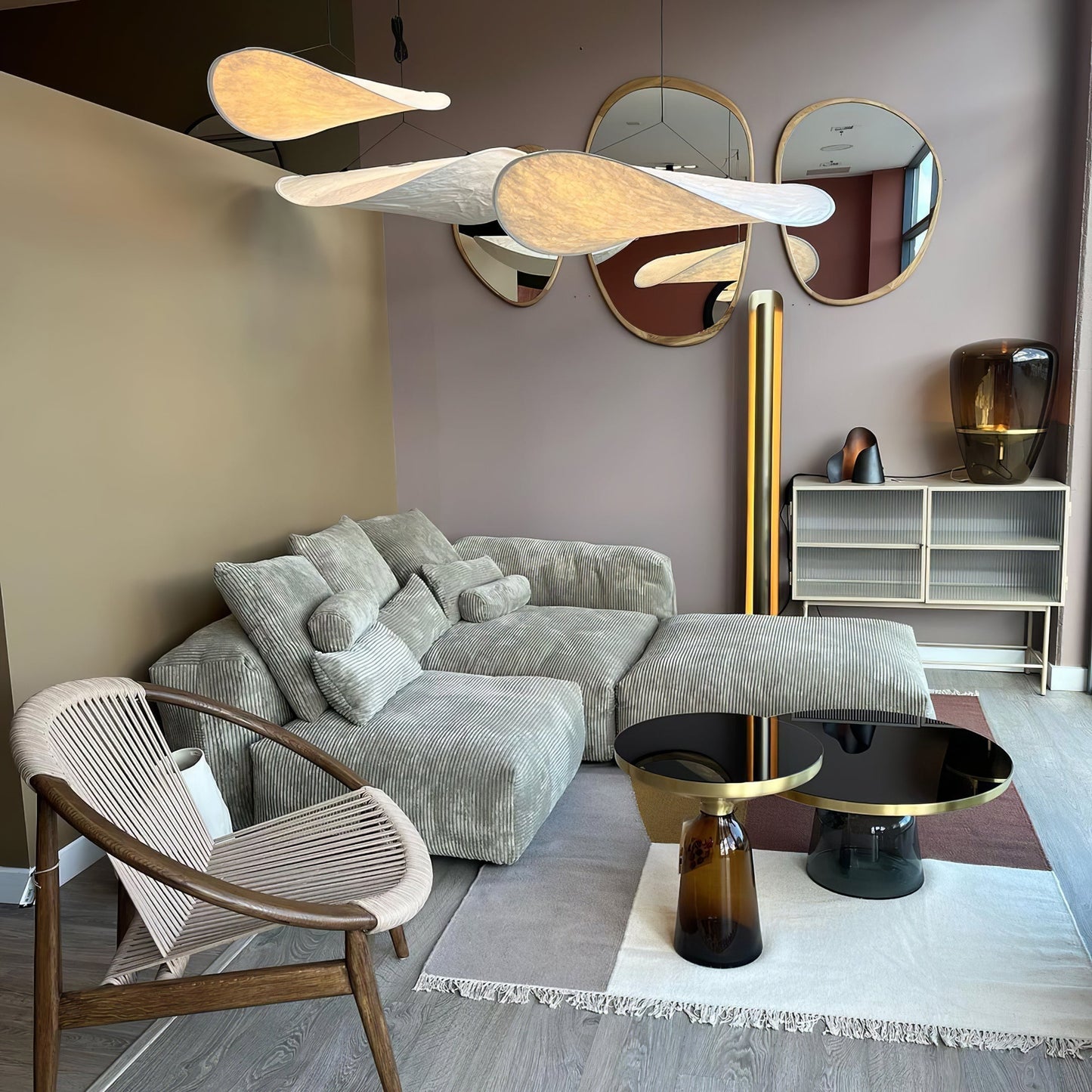 Sereca Hanglamp van Papier en Glasvezel