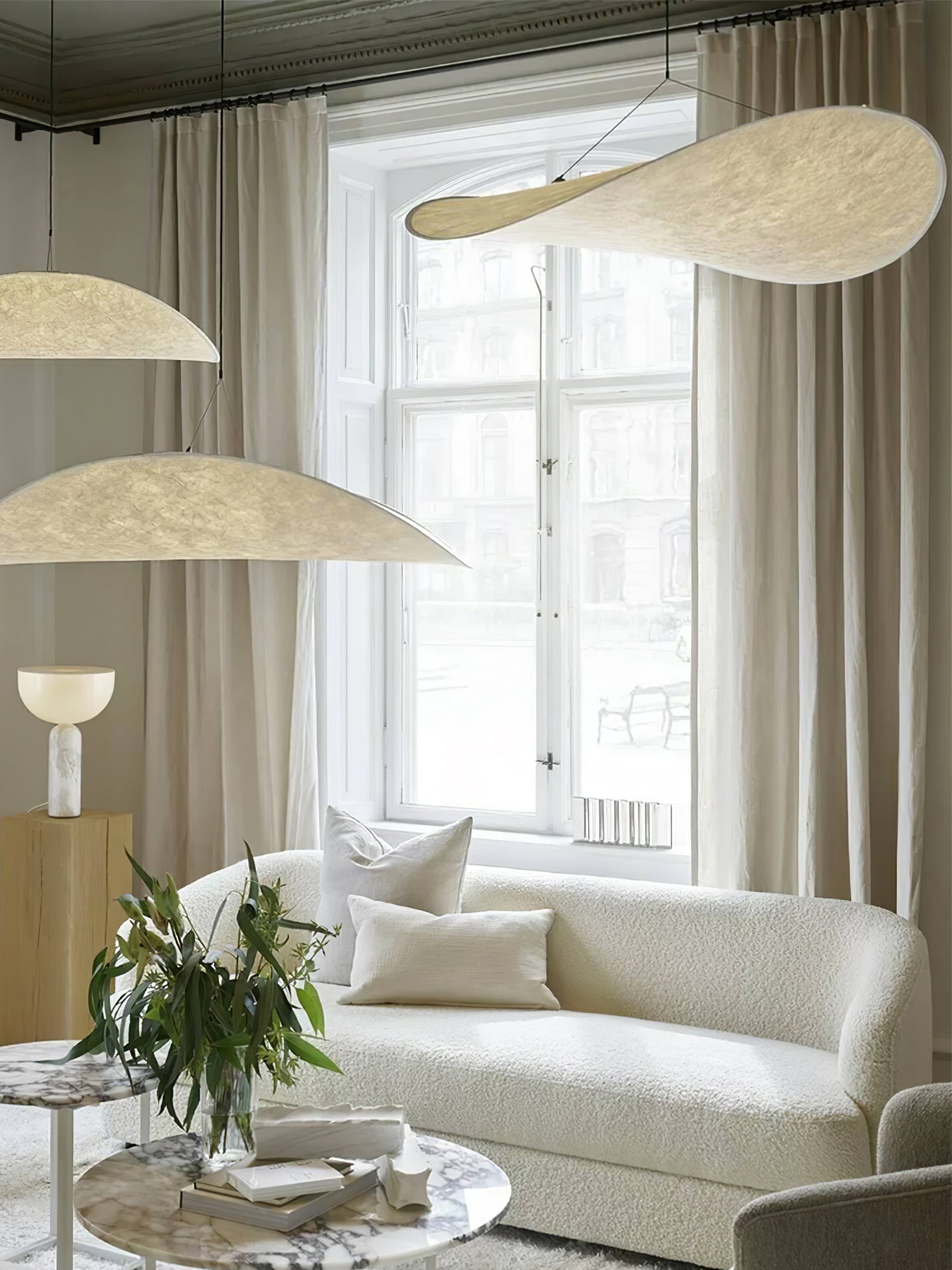 Sereca Hanglamp van Papier en Glasvezel