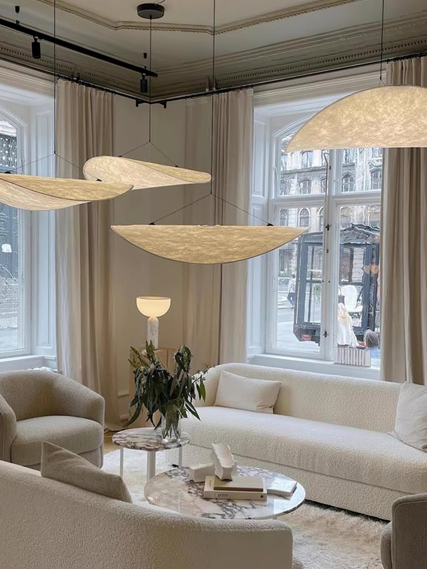 Sereca Hanglamp van Papier en Glasvezel